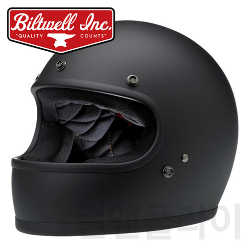 [빌트웰] [회원 즉시 할인] BILTWELL 풀페이스 헬멧 그링고 매트 블랙 GRINGO MATT BLACK