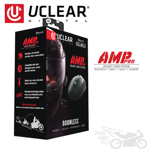 [UCLEAR] 유클리어 오토바이 블루투스 붐마이크가 없는 최첨단 노이즈 캔슬링 기술! UCLEAR AMP PRO(200) SPORTS