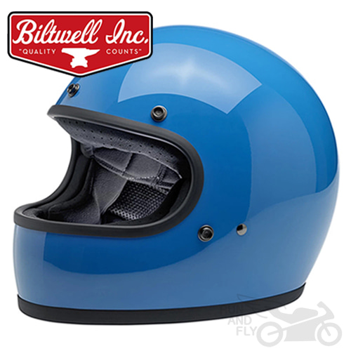 [빌트웰] [회원 즉시 할인] BILTWELL 풀페이스 헬멧 그링고 글로스 타호 블루 GLOSS TAHOE BLUE