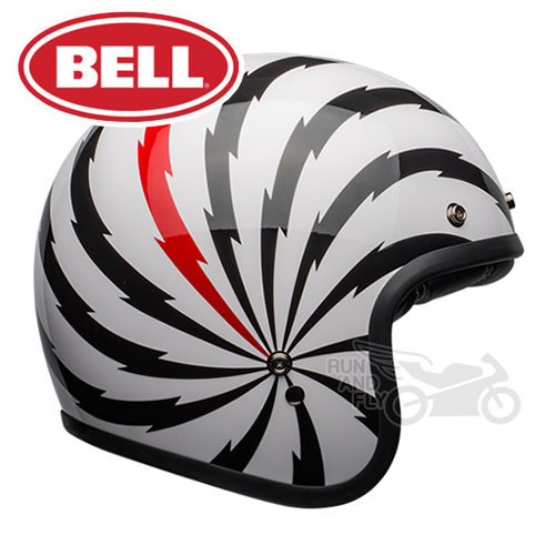 [벨][회원 즉시 할인] BELL 오픈페이스 헬멧 커스텀500 SE 버티고 화이트/블랙/레드 CUSTOM500 SE VERTIGO WHITE/BLACK/RED